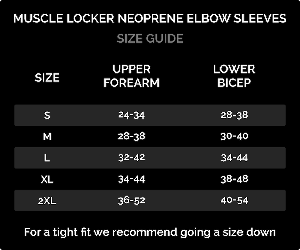 Muscle Locker 7mm Neoprene Elbow Sleeves V2