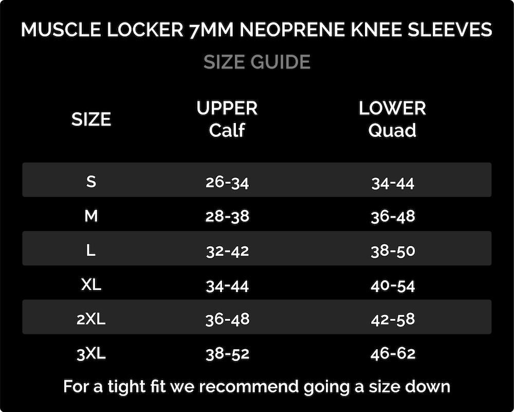Muscle Locker 7mm Neoprene Knee Sleeves V2